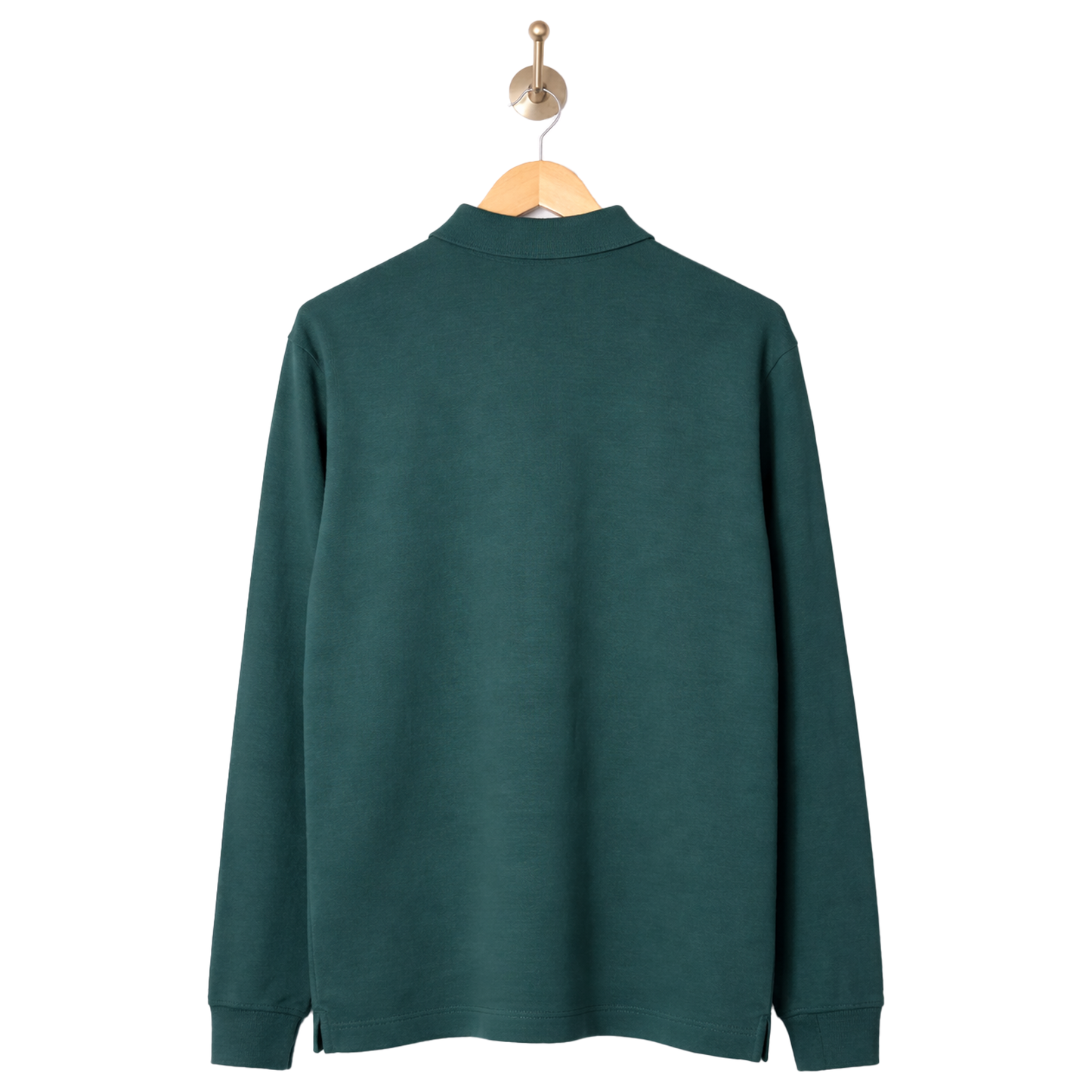 Long Sleeve Polo Shirt - Green