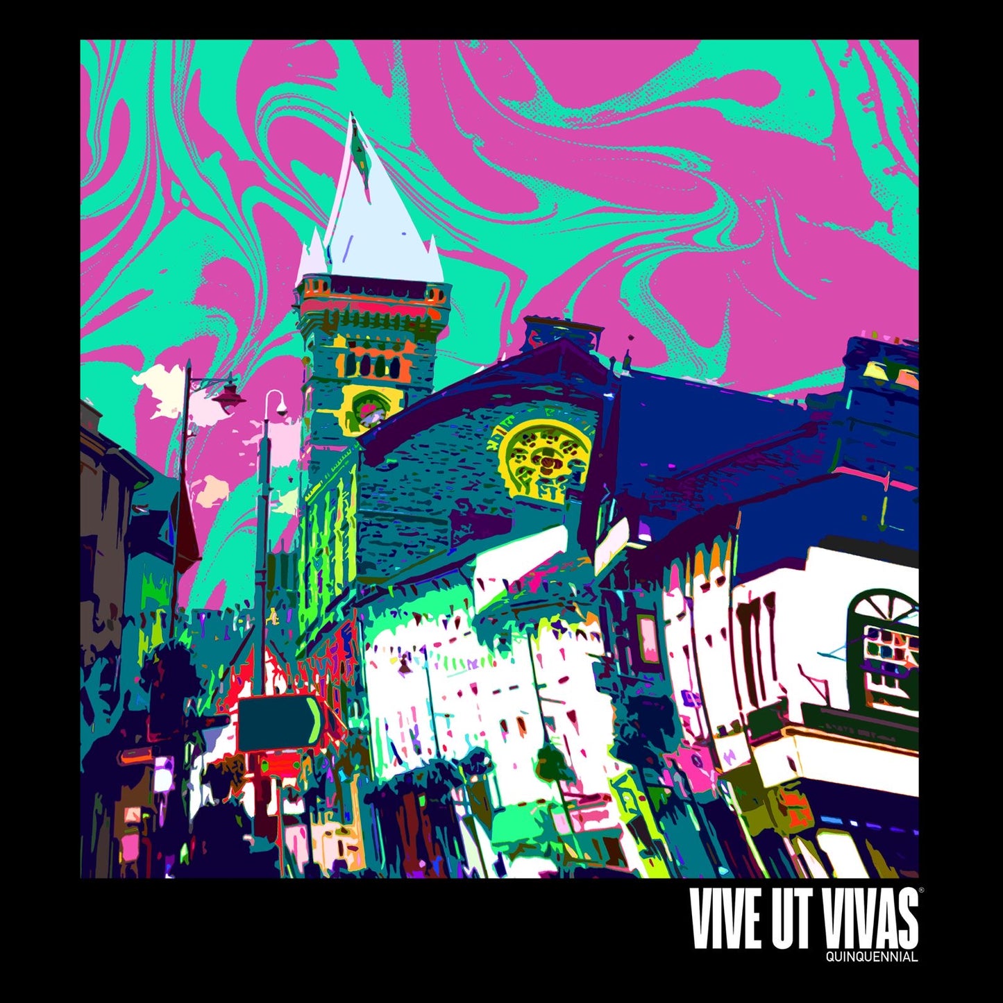 5 Year Anniversary - Psych Town T-Shirt - Black