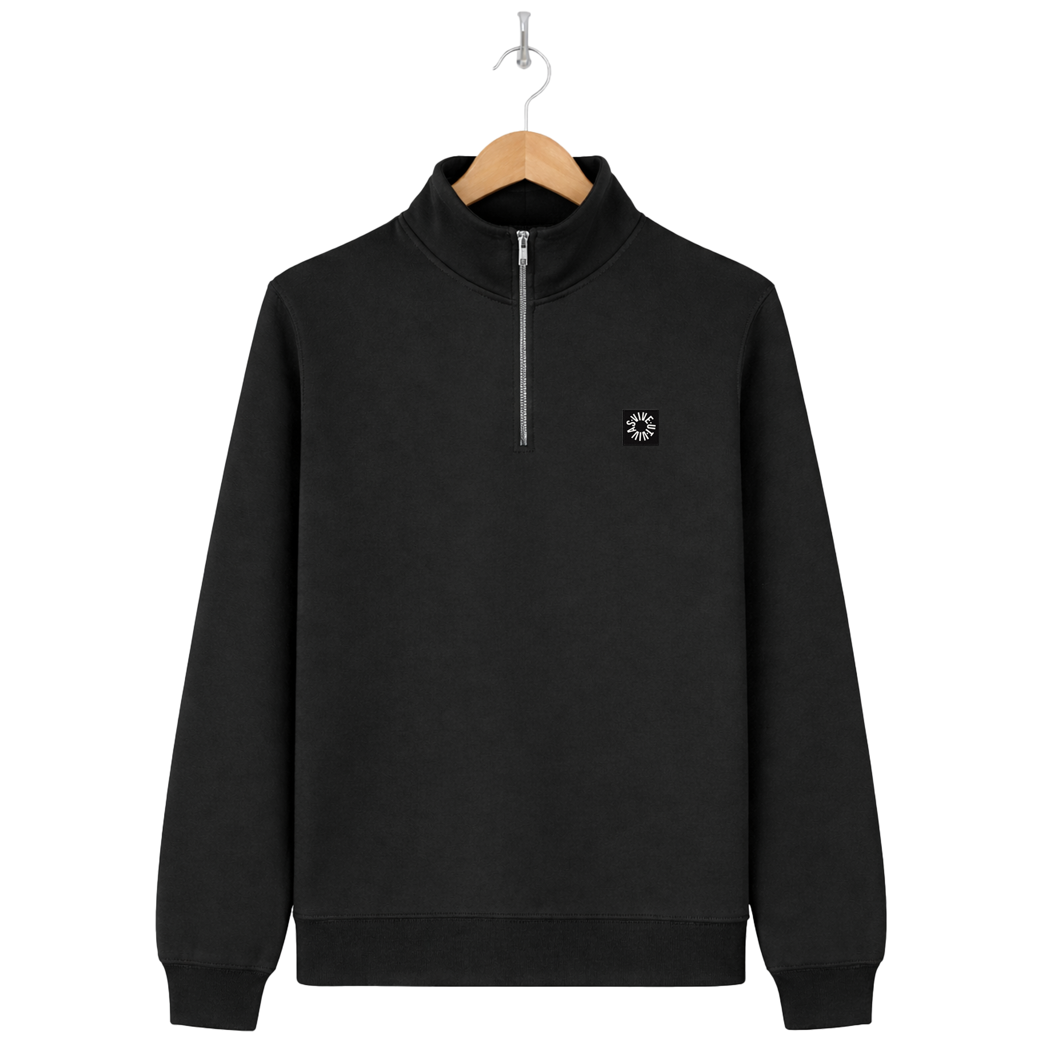 Essential 1/4 Zip Sweatshirt - Black