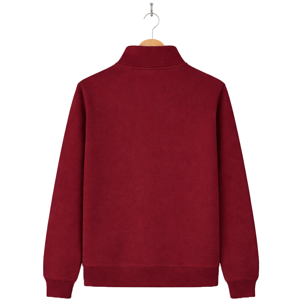 Essential 1/4 Zip Sweatshirt - Burgundy