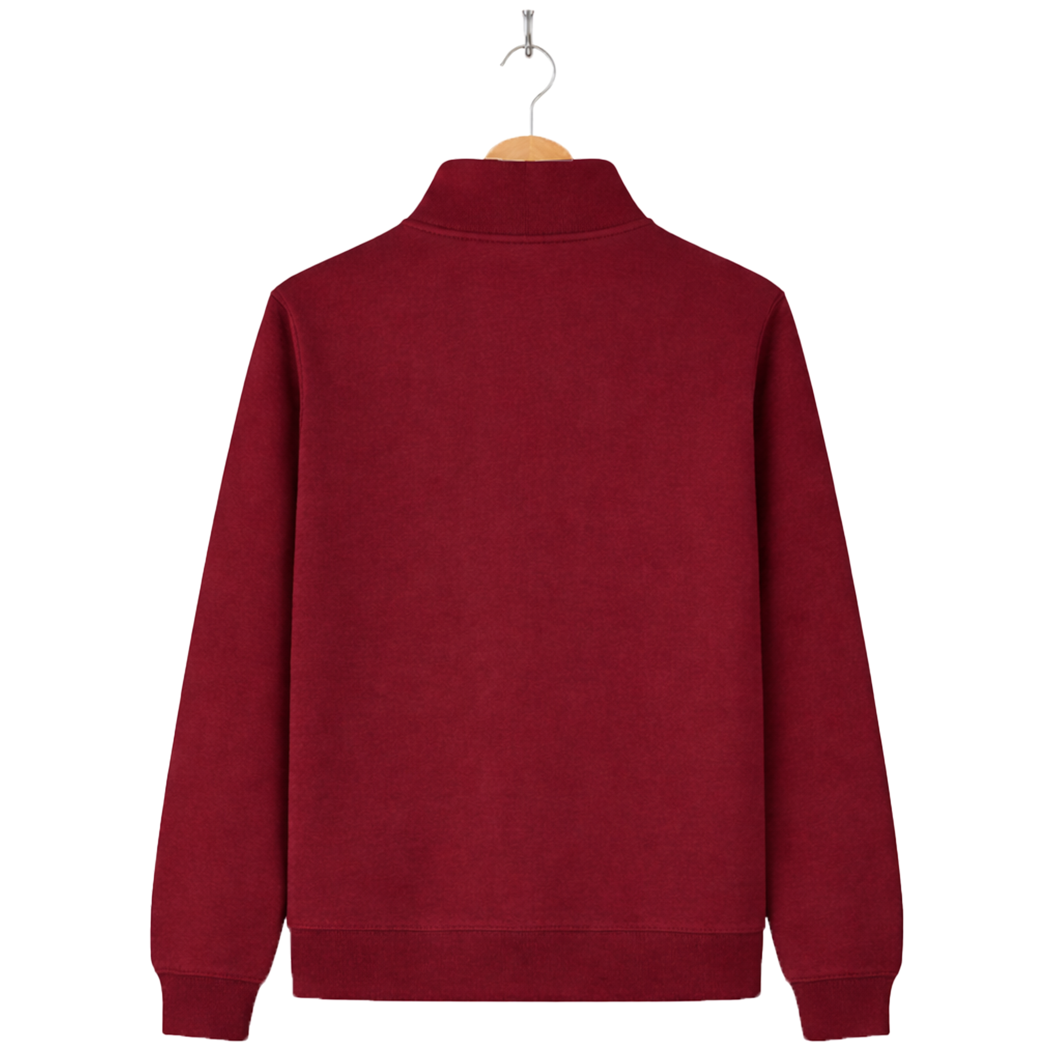 Essential 1/4 Zip Sweatshirt - Burgundy