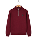 Essential 1/4 Zip Sweatshirt - Burgundy