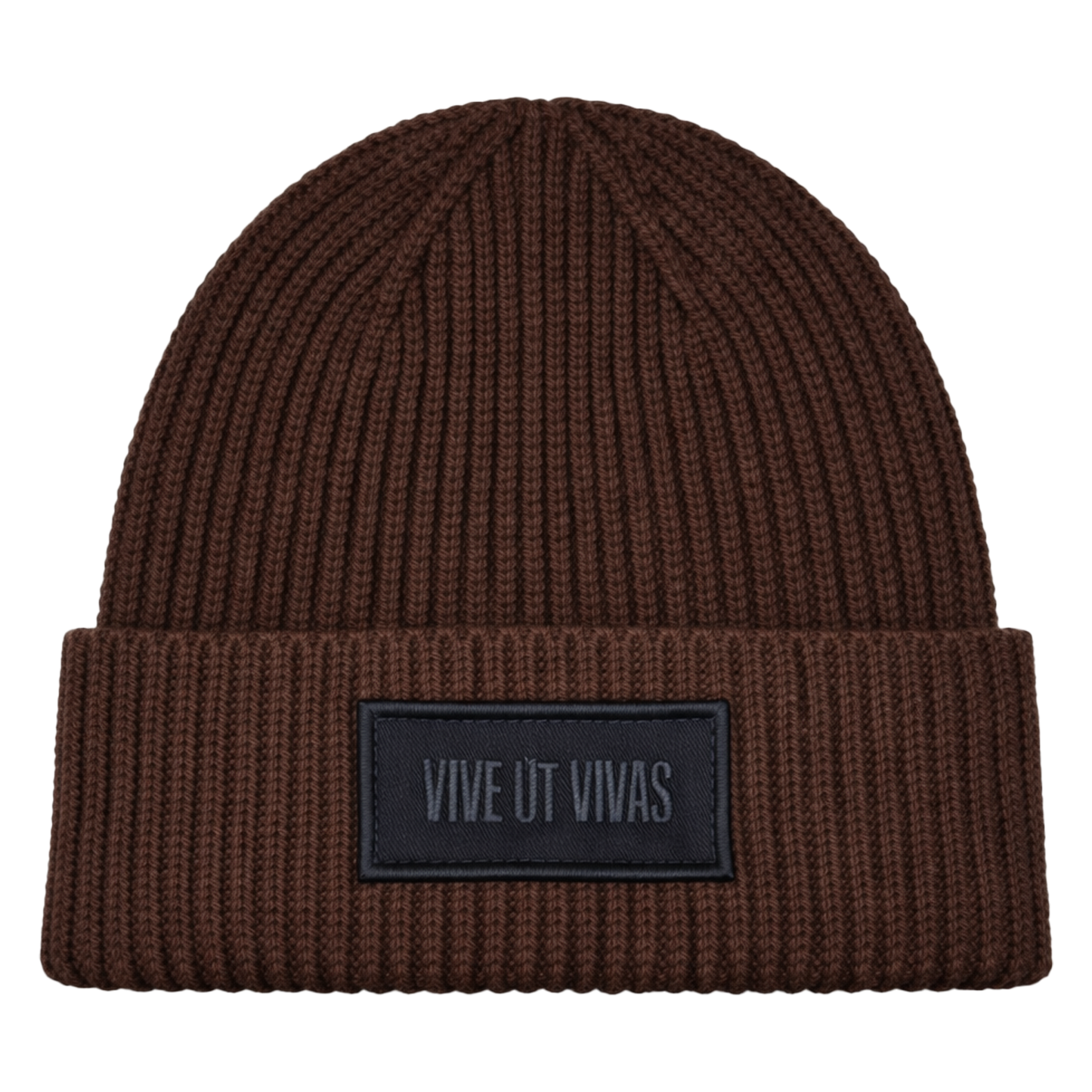 Union Rib Beanie - Brown
