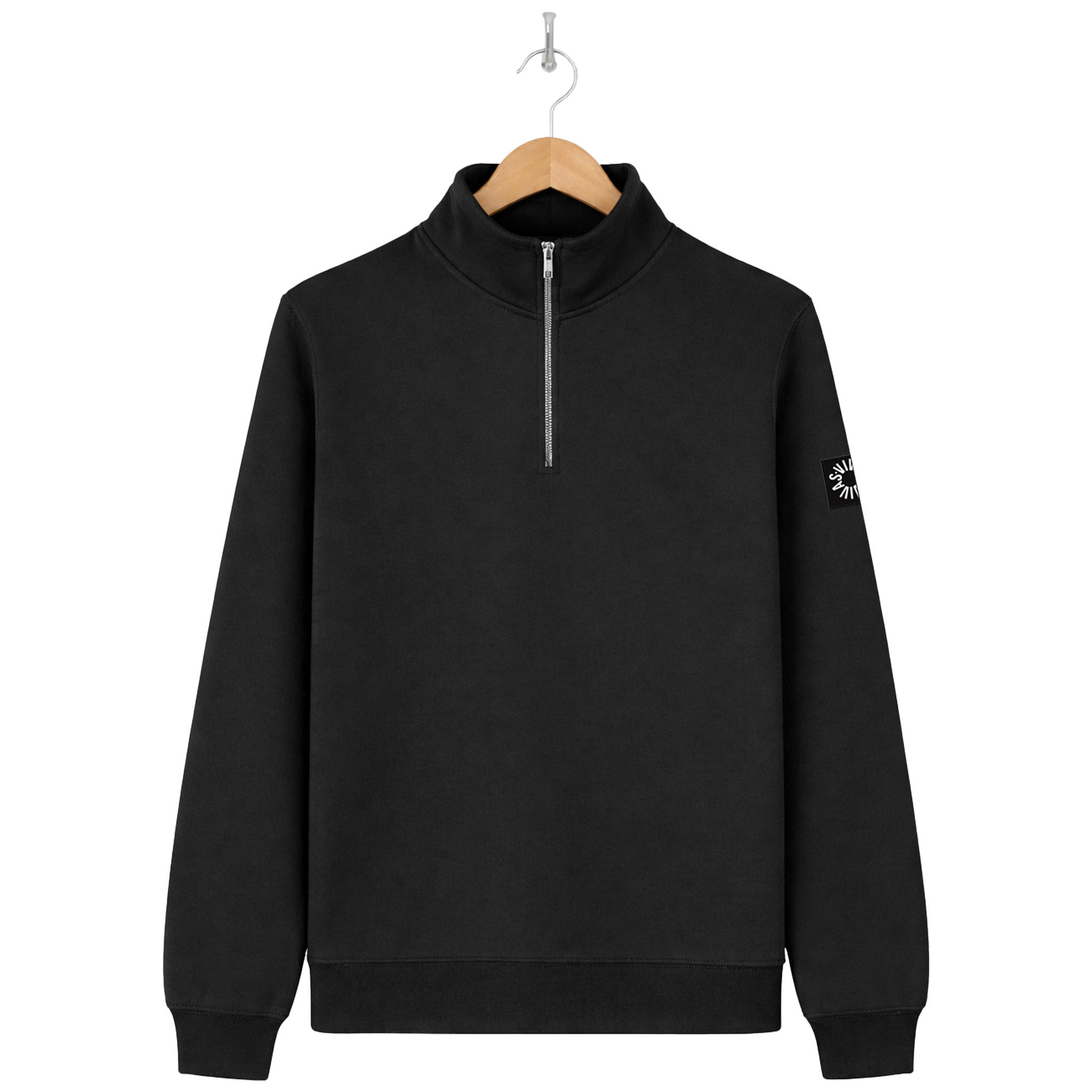 Classic 1/4 Zip Sweatshirt - Black
