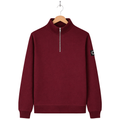 Classic 1/4 Zip Sweatshirt - Burgundy