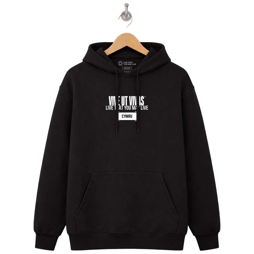 Cymru Hoodie - Black