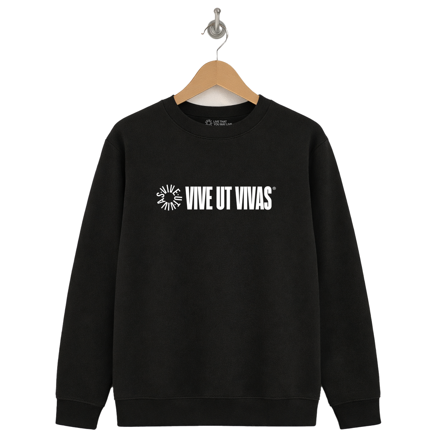 Large Double Logo Sweatshirt - Black