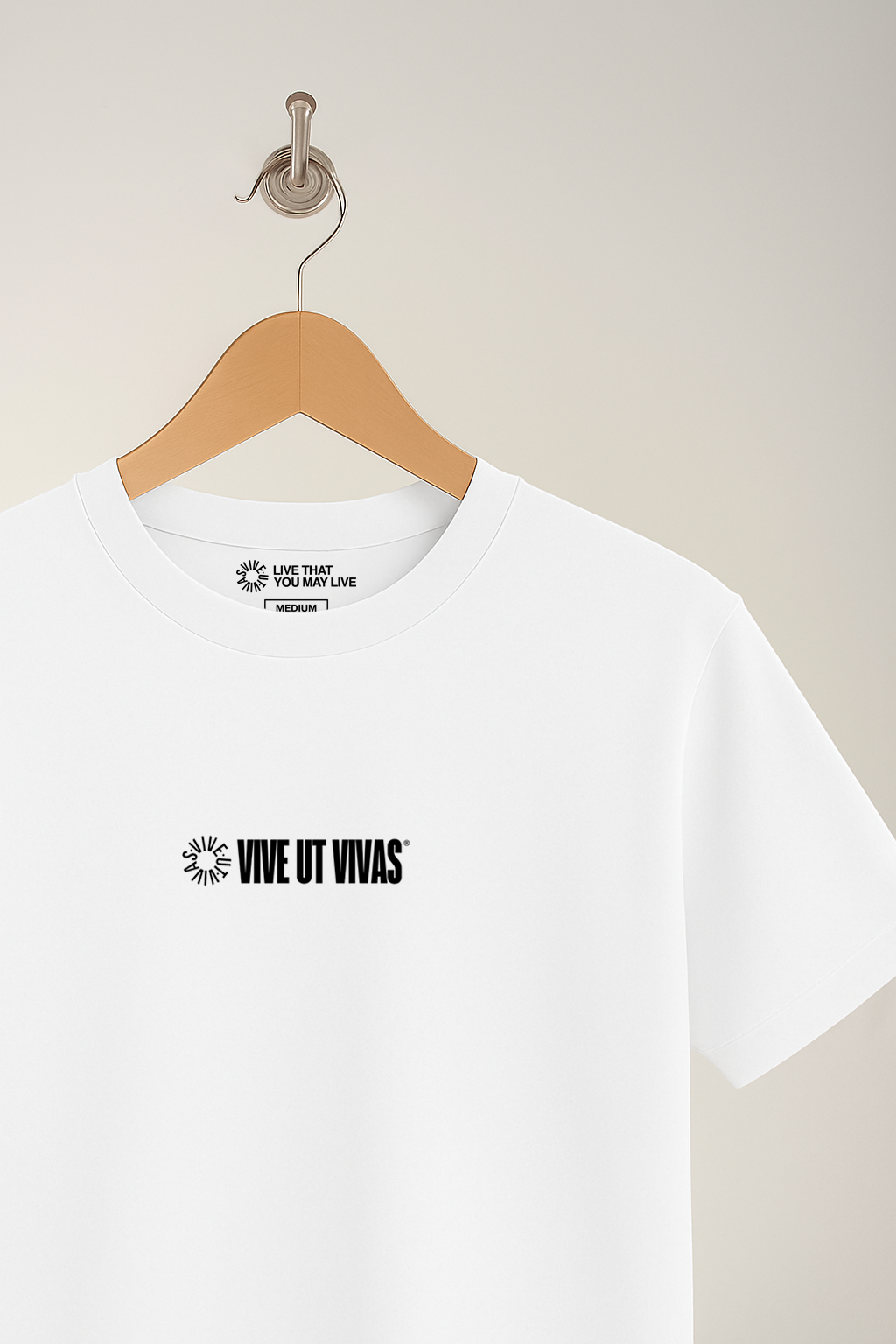 Double Logo T-Shirt - White