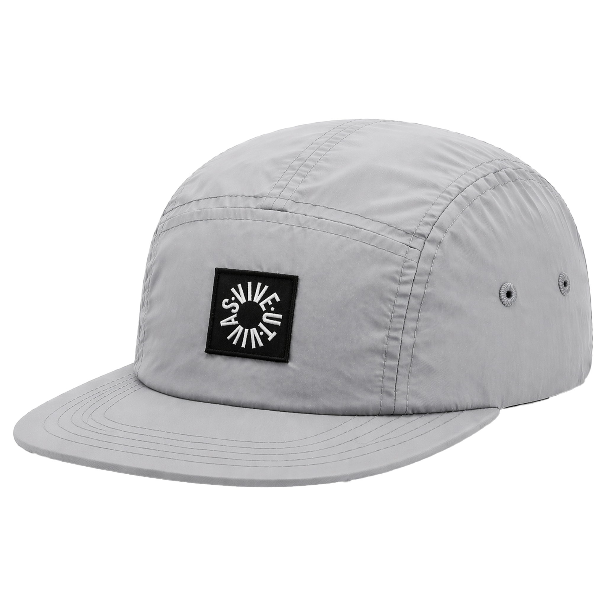 Essential Nylon 5 Panel Cap - Grey