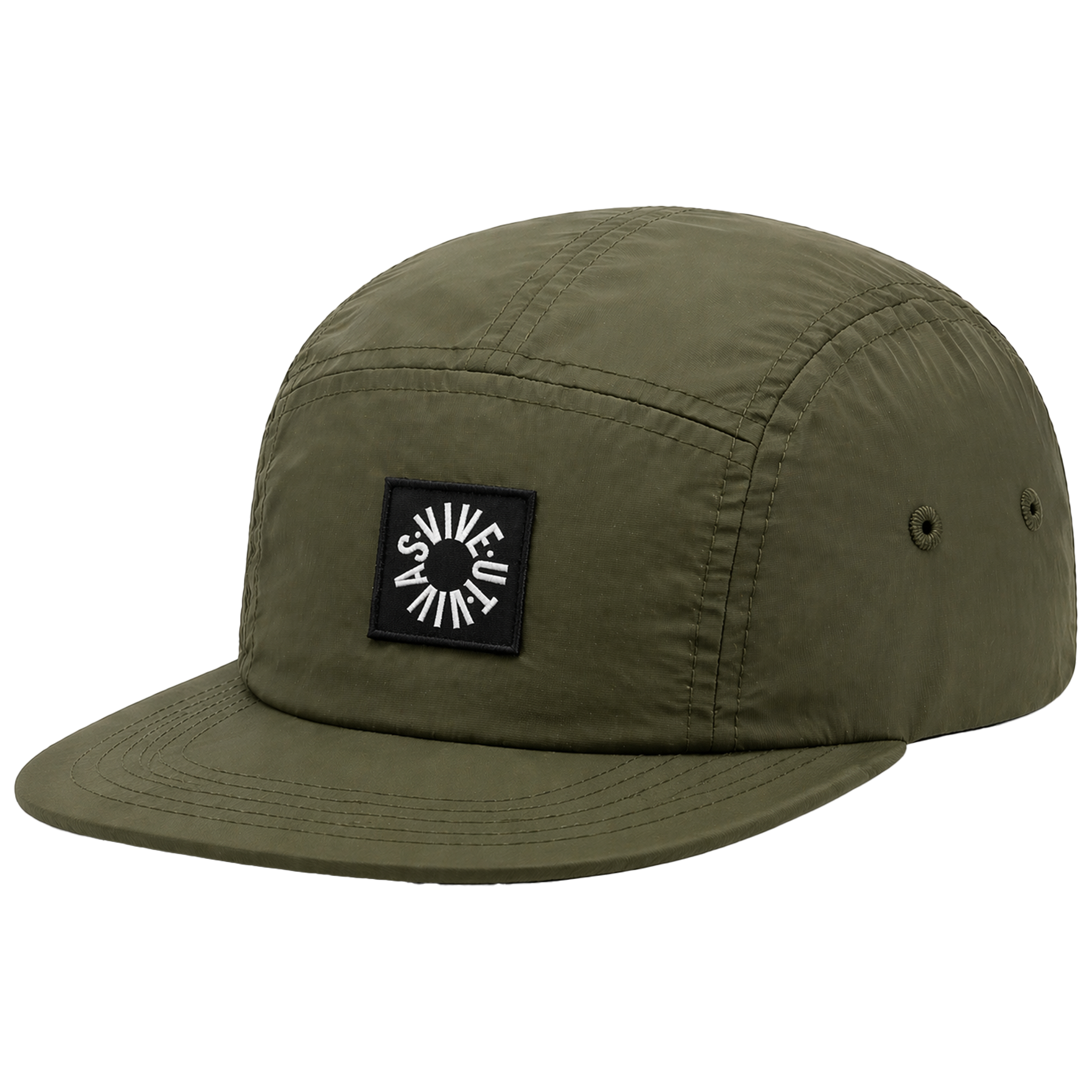 Essential Nylon 5 Panel Cap - Khaki