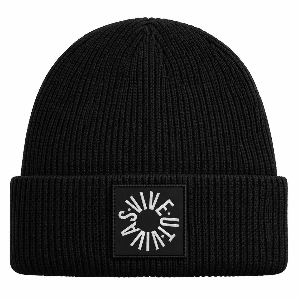 Essential Rib Beanie - Black
