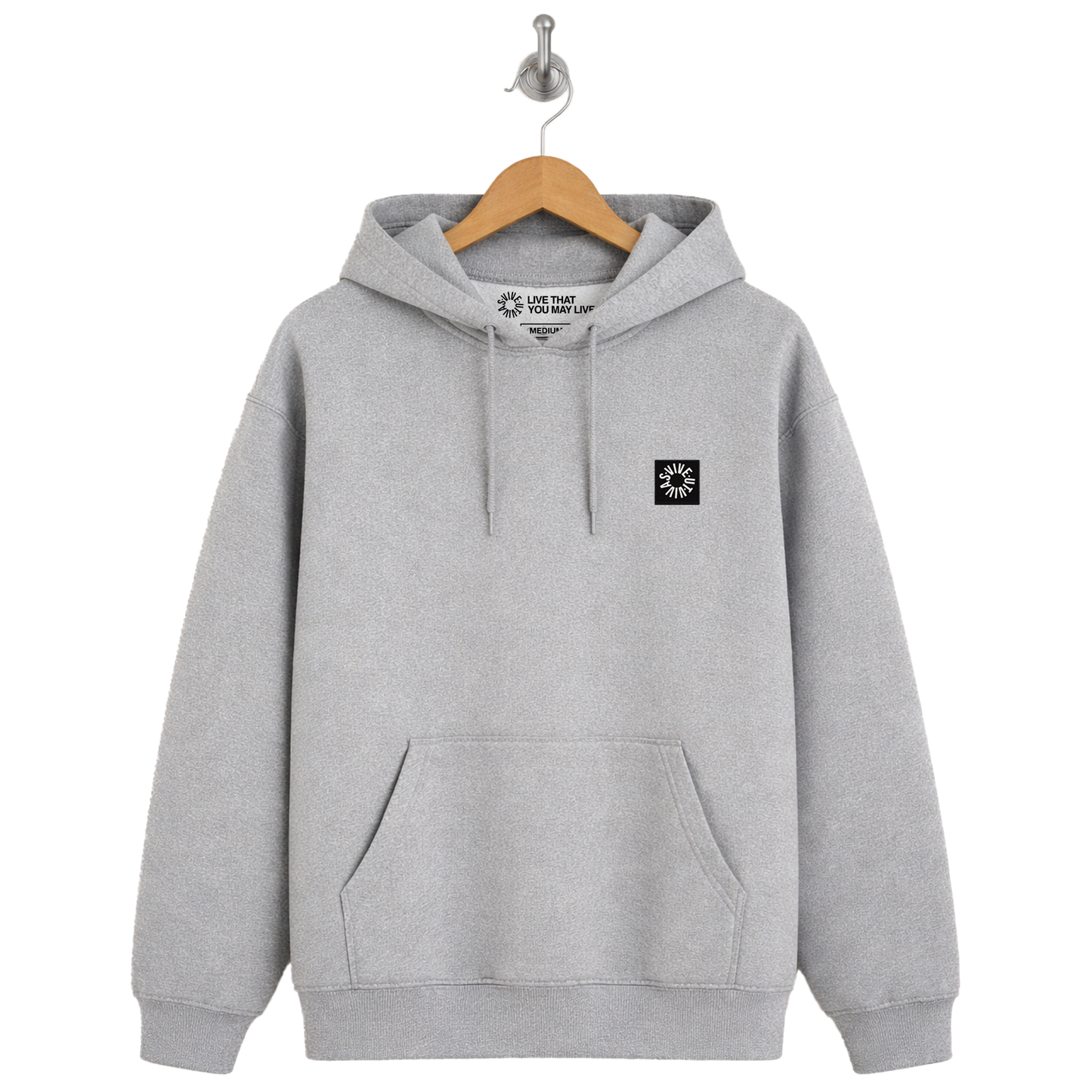 Essential Hoodie - Heather Grey