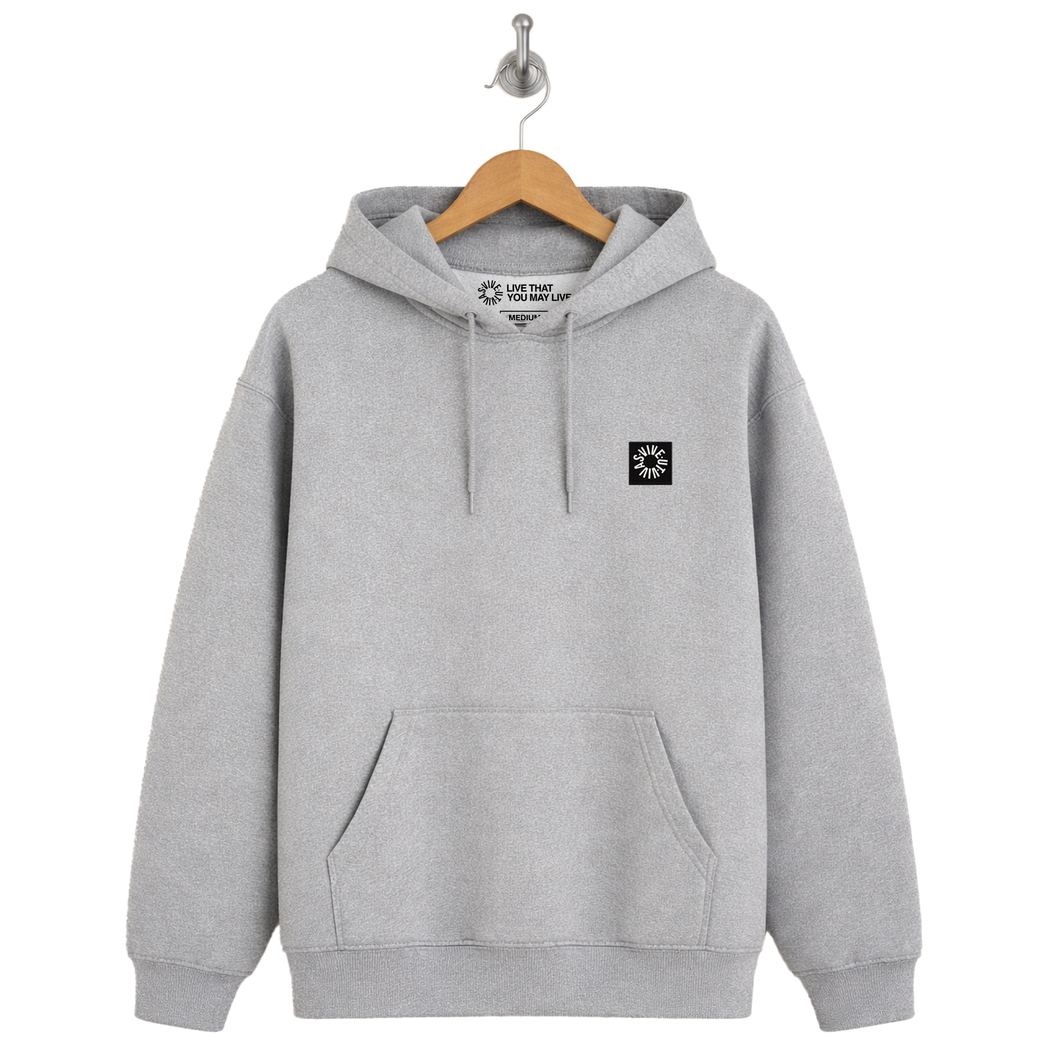 Essential Hoodie - Heather Grey