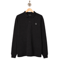 Long Sleeve Polo Shirt - Black