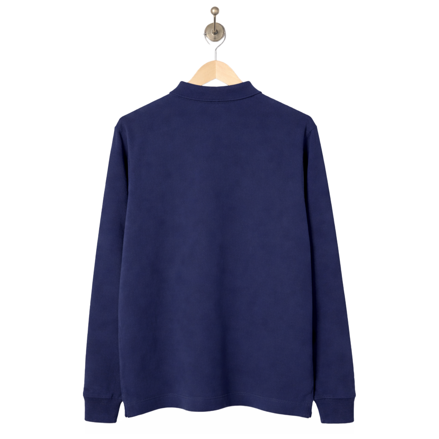 Long Sleeve Polo Shirt - Navy