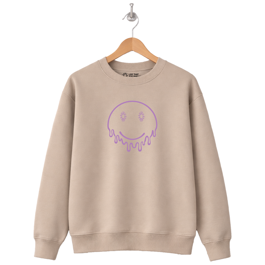 Melted Smiley Sweatshirt - Desert