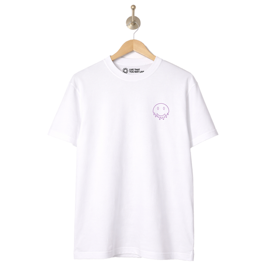 Melting Smiley T-Shirt - White