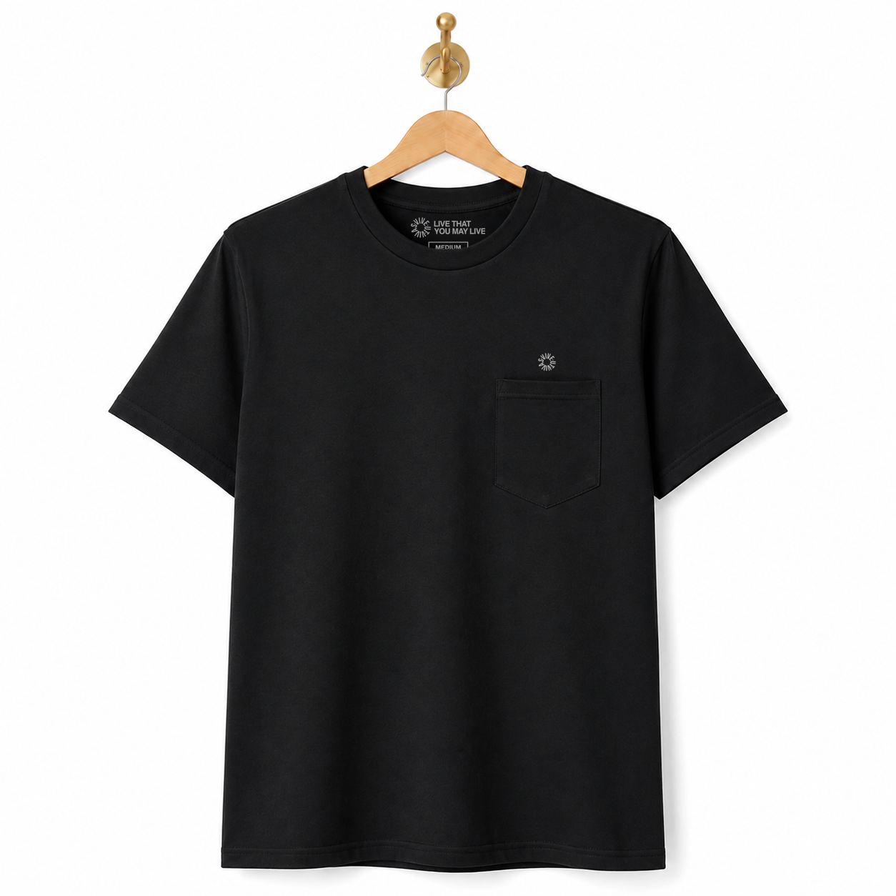 Mini Wheel Pocket T-Shirt - Black