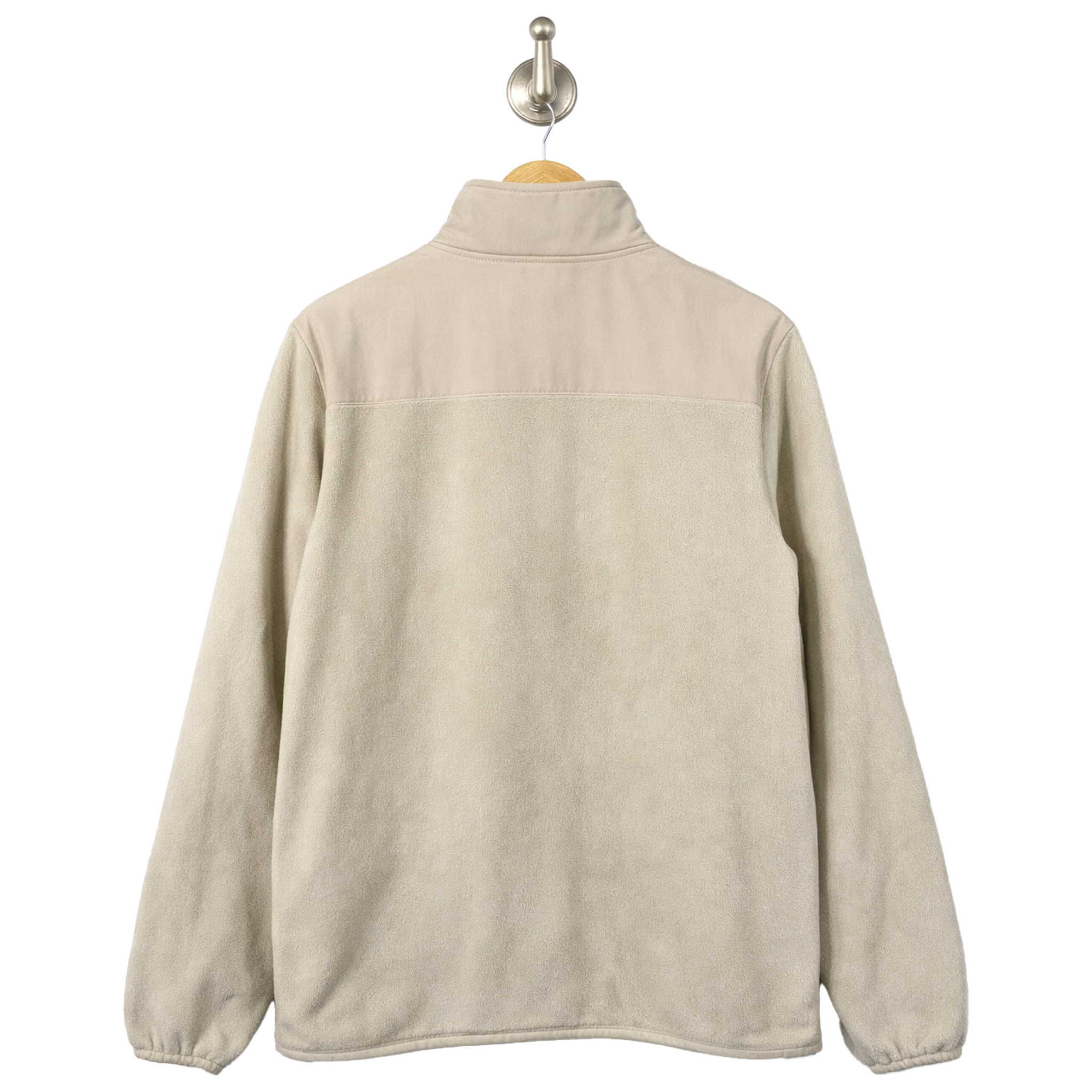 Panelled Microfleece - Beige