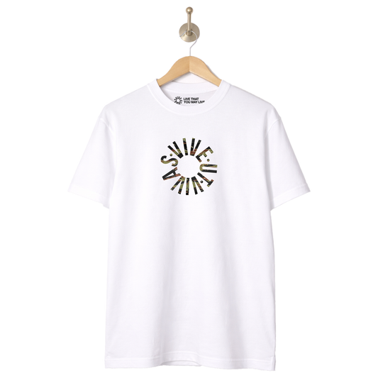 Tiger Camo Wheel T-Shirt - White