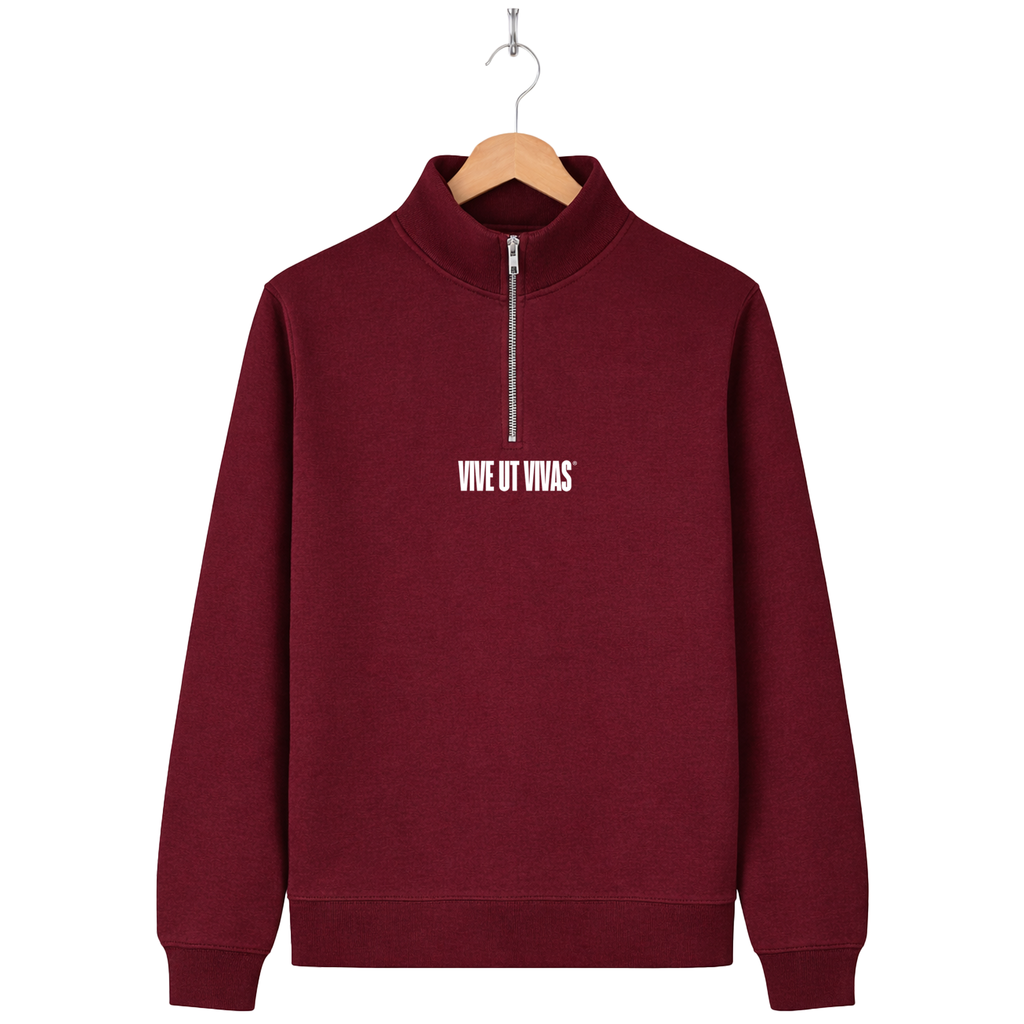 Union 1/4 Zip Sweatshirt - Burgundy