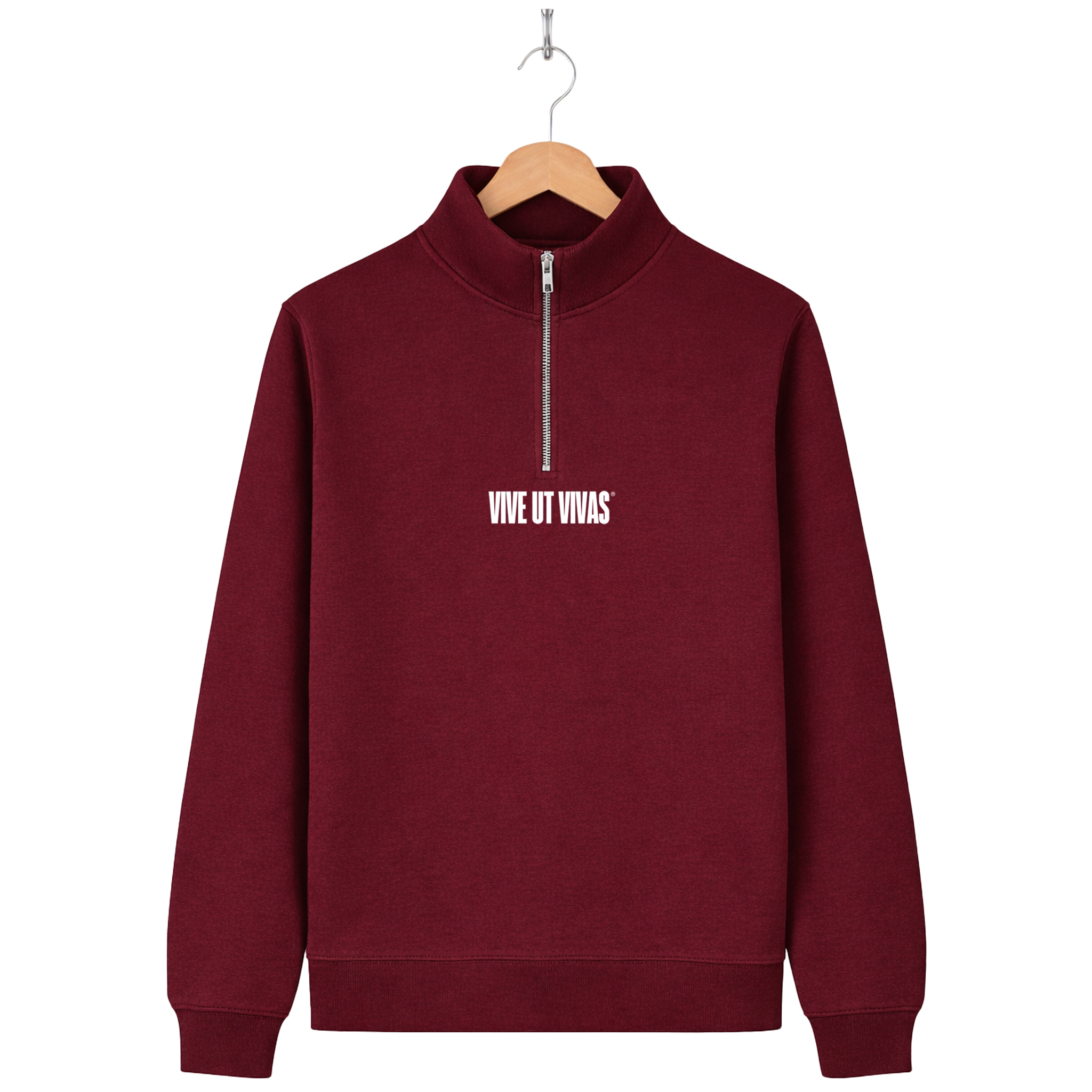 Union 1/4 Zip Sweatshirt - Burgundy