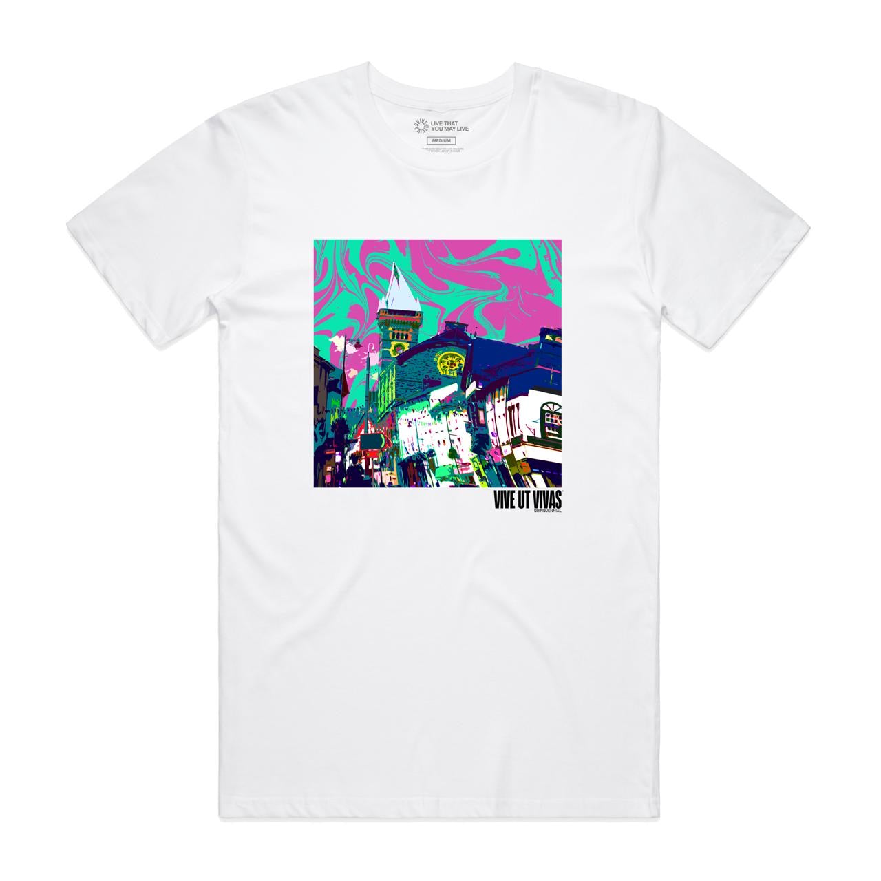 5 Year Anniversary - Psych Town T-Shirt - White